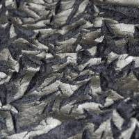 Crushing and silver foil coating