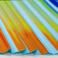 Machine pleating + printing - folds