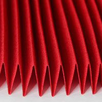 Machine pleating - standing pleats