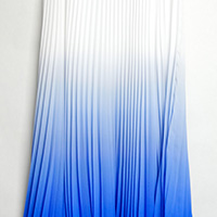 Hand pleating - sunray - with transfer print